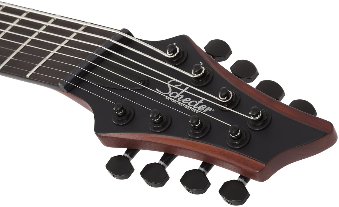 Schecter C-8 Rob Scallon Satin Dark Roast