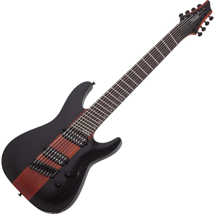 Schecter C-8 Rob Scallon Satin Dark Roast