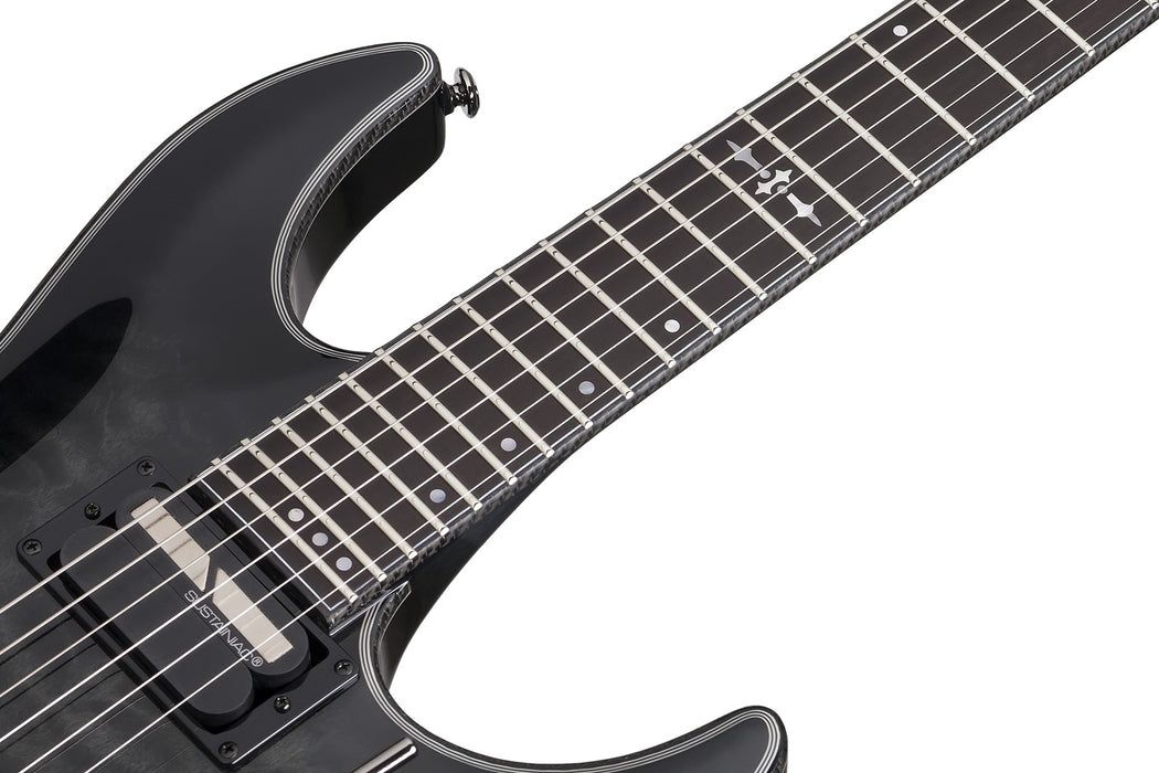 Schecter Hellraiser Hybrid C-1 Fr Sustainiac Trans Black Burst