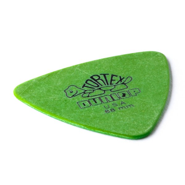 Dunlop Green 0.88Mm Tortex Triangle Guitar Pick, 6 pack