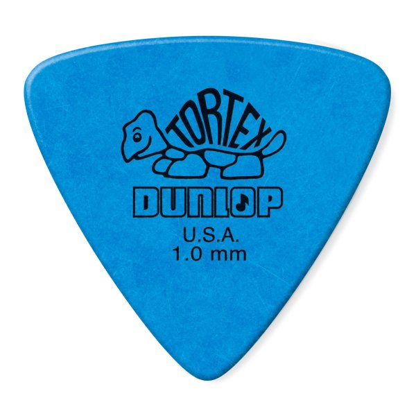 Blue 1.0mm Tortex Triangle Guitar Pick (6/pack)