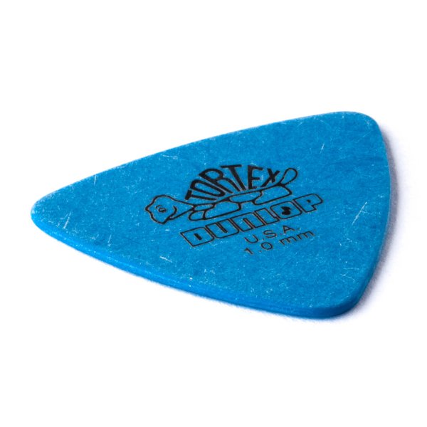 Blue 1.0mm Tortex Triangle Guitar Pick (6/pack)
