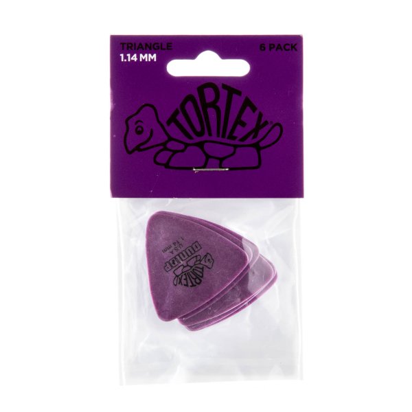 Dunlop Purple 1.14Mm Tortex® Triangle Guitar Pick (6/Pack)