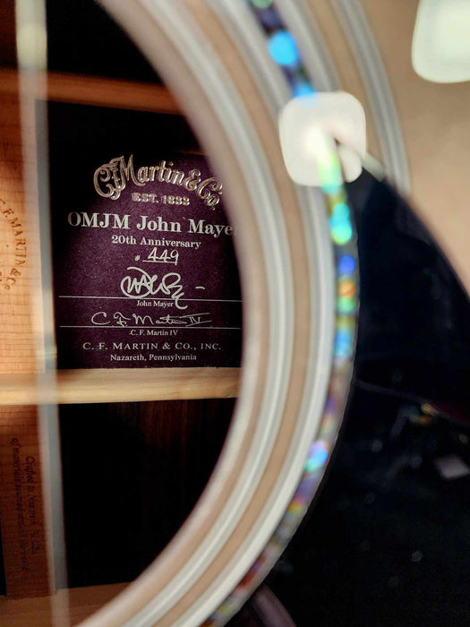 Martin OMJM John Mayer 20th Anniversary Guitar, Platinum Gray Burst