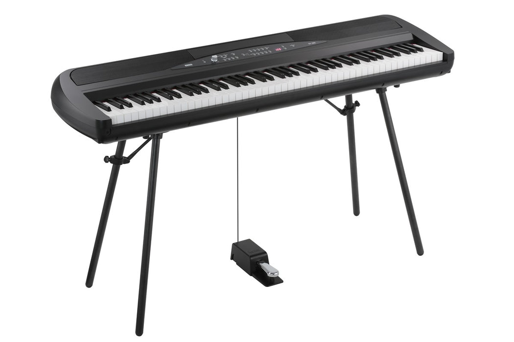 Korg SP280-BK 88-Key Digital Piano With 30 Instrument Sounds, Natural Weighted Hammer Action
