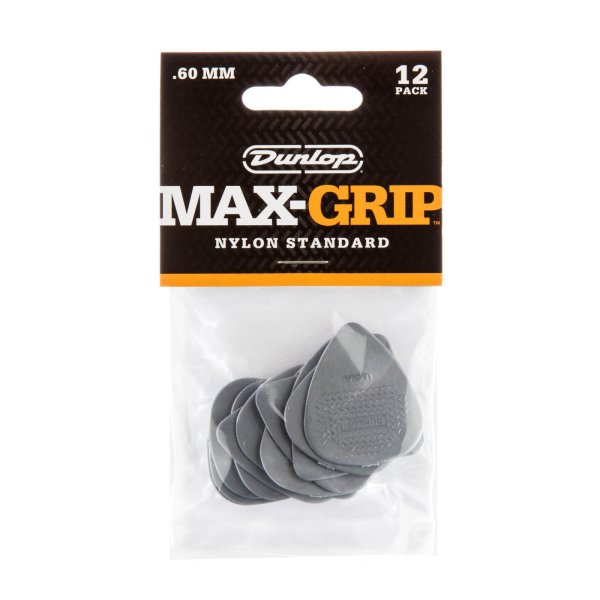 Dunlop 0.60mm Max-grip Standard Guitar Pick (12/pack)