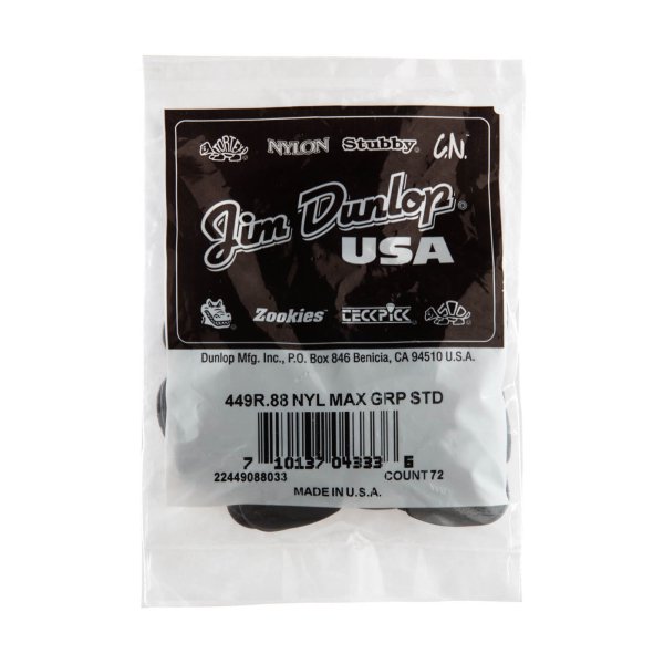 Dunlop 0.88mm Max-Grip Standard Guitar Pick (72/Bag)