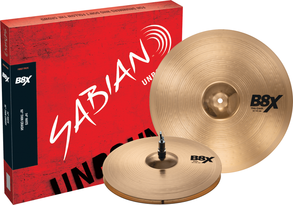 Sabian B8X First Pack (with 14"Hats)