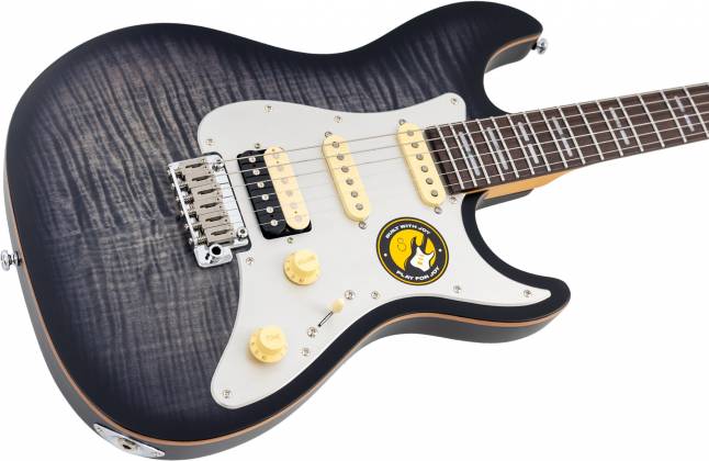 Sire S7 FM New Gen Electric Guitar, Transparent Black Satin