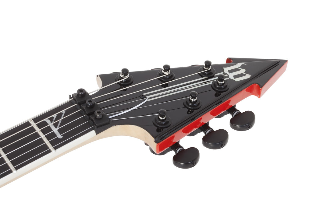 Wylde Audio Warhammer FR Norse Dragon Pinstripe Electric Guitar, Red