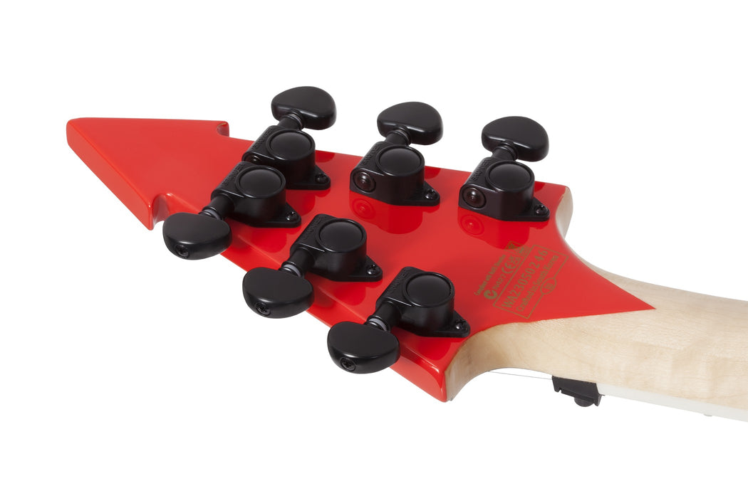 Wylde Audio Warhammer FR Norse Dragon Pinstripe Electric Guitar, Red