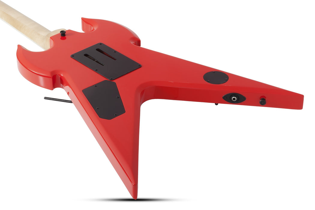 Wylde Audio Warhammer FR Norse Dragon Pinstripe Electric Guitar, Red