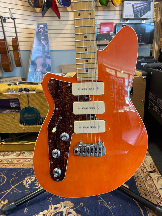 Reverend Jetstream 390 Rock Orange Left-Handed w/case - Used