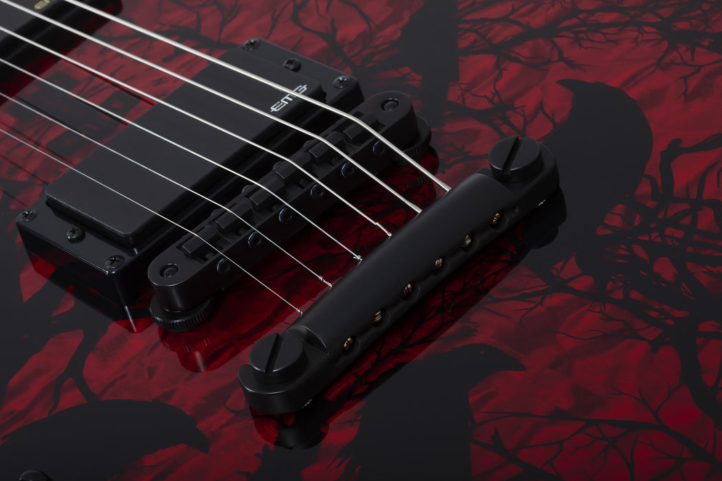 Wylde Audio Barbarian Left-Handed Electric Guitar, Blood Raven