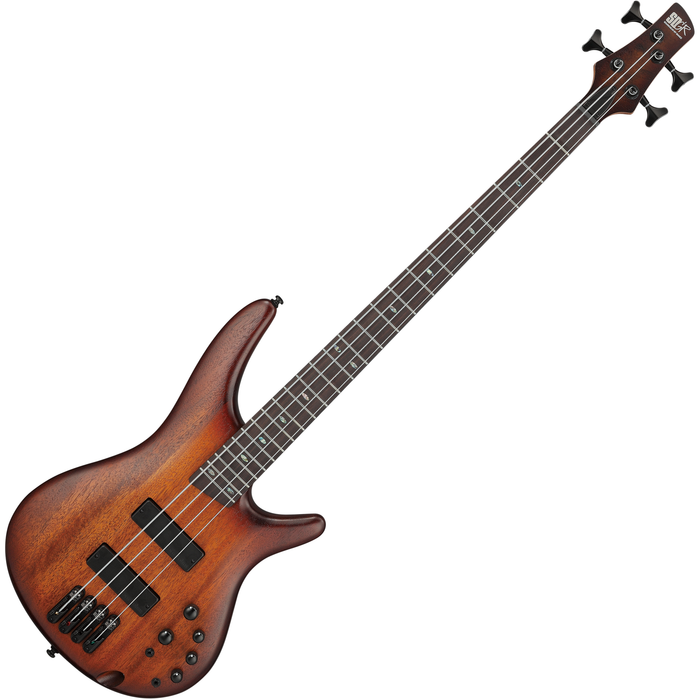Ibanez SR Standard 4-String Electric Bass - Mahogany Brown Burst Low Gloss