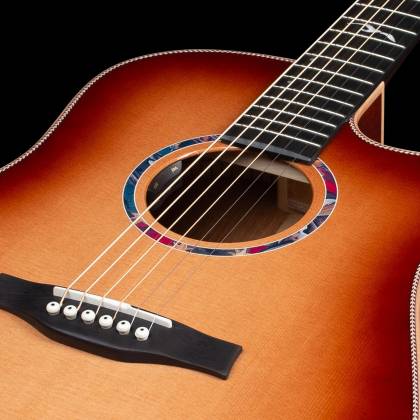 Seagull Peppino D'Agostino 30th Anniversary Ltd Acoustic Guitar w/Gig Bag, Peppino Burst