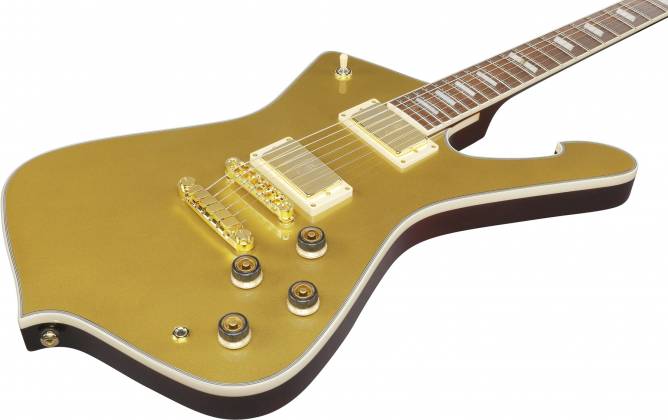 Ibanez IC420GD Iceman 6-String Electric Guitar w/Gig Bag, Gold