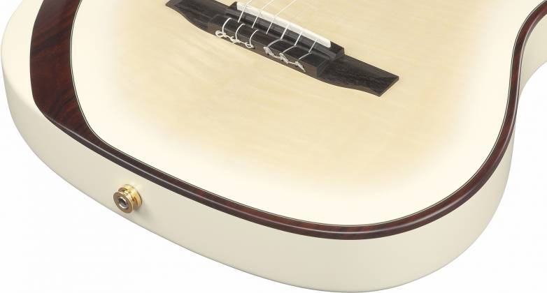 Ibanez TOD100FMN Tim Henson Signature Nylon-String Acoustic-Electric Guitar, Toasted Marshmallow Matte