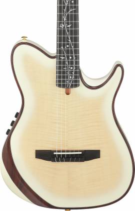 Ibanez TOD100FMN Tim Henson Signature Nylon-String Acoustic-Electric Guitar, Toasted Marshmallow Matte