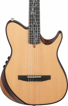 Ibanez TOD100NNT Tim Henson Signature Acoustic-ElectricNylon Guitar w/Gig Bag, Natural High Gloss