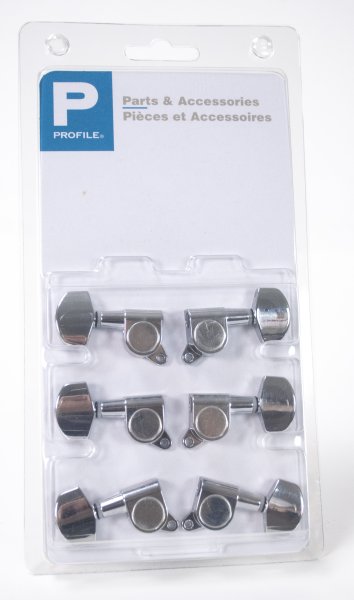 Profile 01CR Machine Head 3+3 Set, Chrome