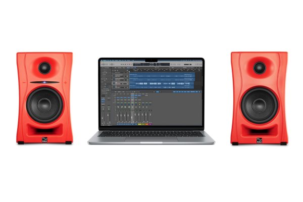 Kali Audio 4.5" Ultra Nearfield Monitor System With Bluetooth, Red (Pair)