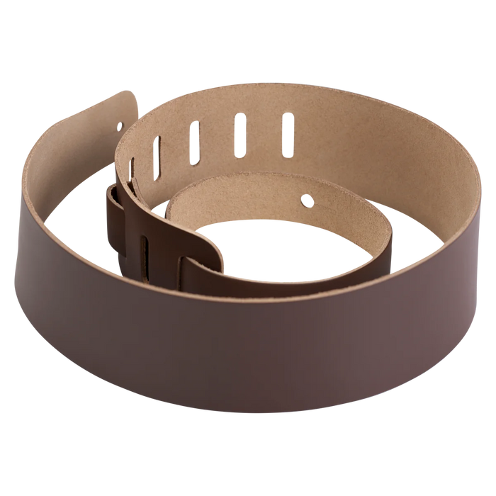 Levy's Streamline Leather Series 2 1/2" Wide Genuine Leather Guitar Strap, Brown