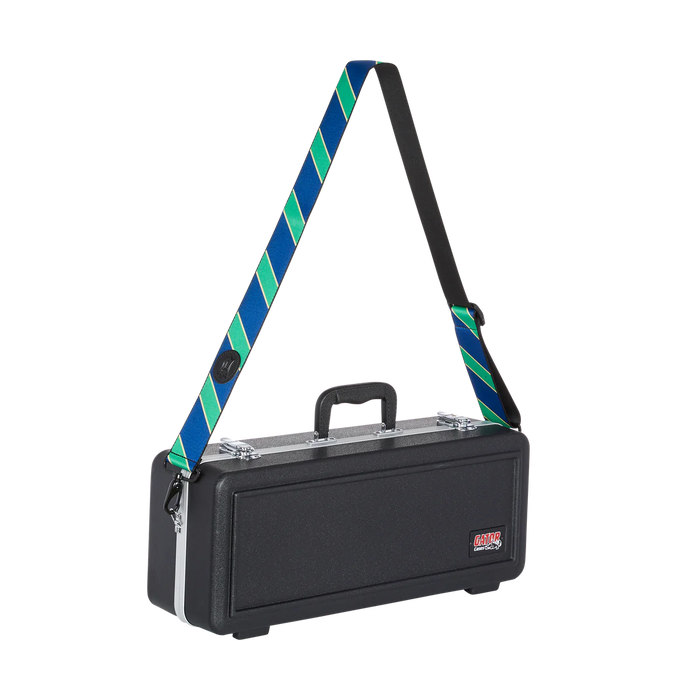 Levy's Case Straps 2 inch Wide Polyester Case Strap, Navy & Green Stripes