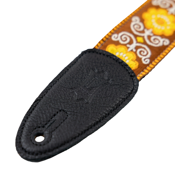 Levy's Original Hootenanny Series 2" Jacquard Weave Guitar Strap, Yellow