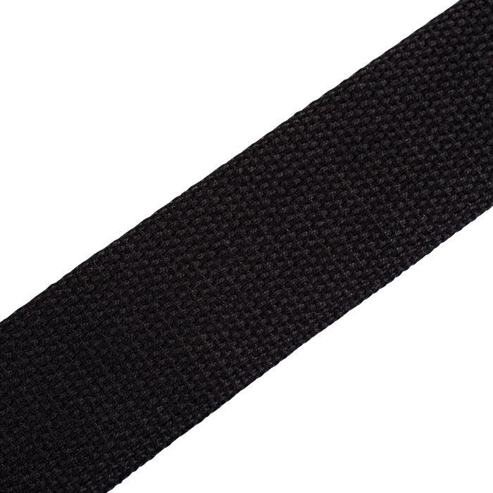 Levy's Signature Cotton Series 2" Wide Cotton Guitar Strap, Black & Walnut