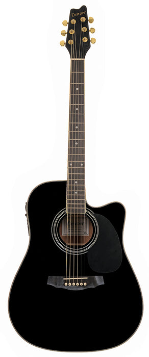 Denver DD44SCE Acoustic/Electric Steel String Guitar - Black