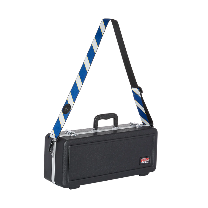Levy's Case Straps 2 inch Wide Polyester Case Strap, Navy &Grey Stripes