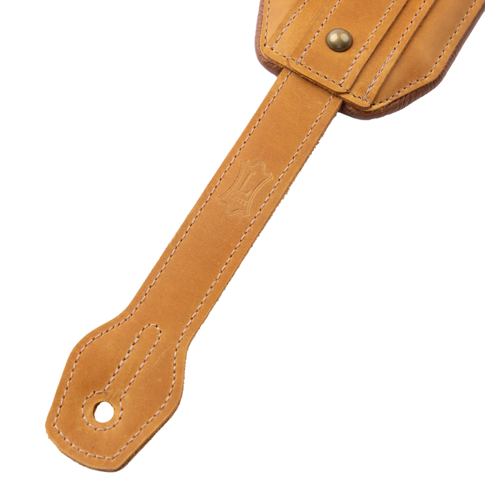 Levy's Apex Leather Guitar Strap With Padding And Hardware, Tan