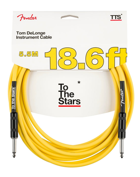 Fender  Tom DeLonge 18.6' To The Stars Instrument Cable, Graffiti Yellow