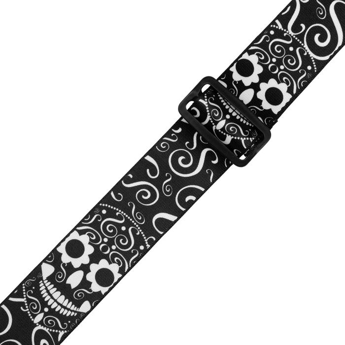 Levy's Calaca Series 2" Poly Guitar Strap, Skulls