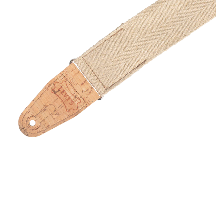 Levy's Vegan Hemp Series 2 inch Wide Guitar Strap, Natural