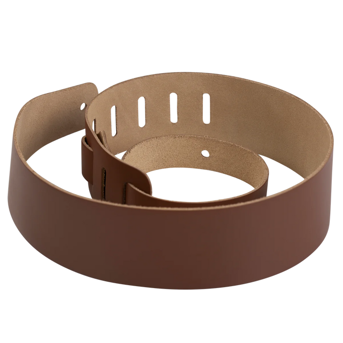 Levy's Streamline Leather Series 2 1/2" Wide Genuine Leather Guitar Strap, Walnut