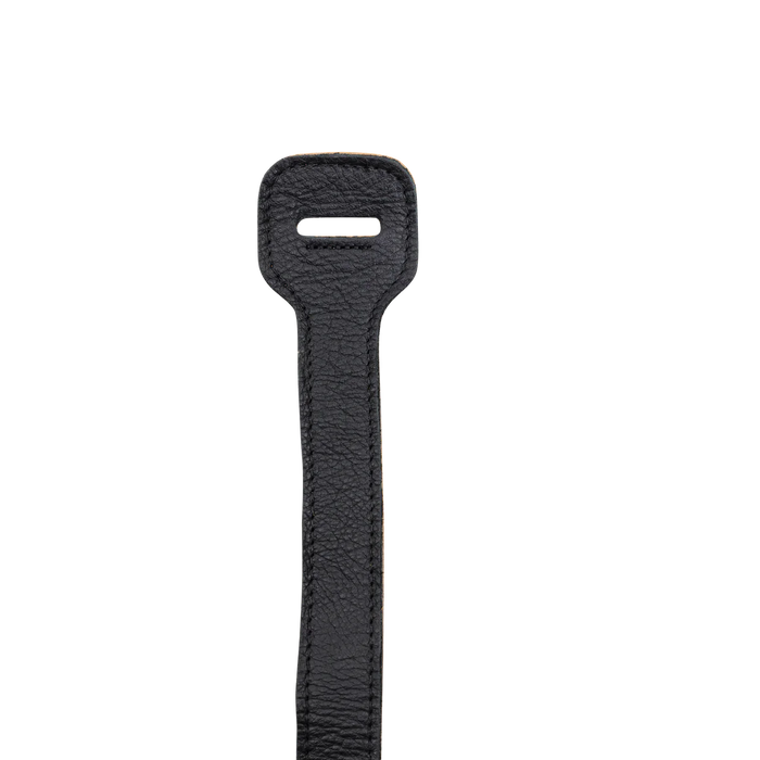 Levy's Guitar Strap Extender 1 1/8" Wide Garment Leather Adj Feed-thru, Black