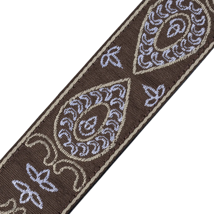 Levy's Vintage Hootenanny Series 2" Wide Jacquard Guitar Strap, Rainbow