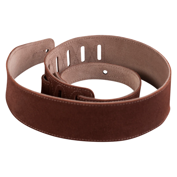Levy's Simply Suede Series 2 1/2" Wide Guitar Strap, Rust