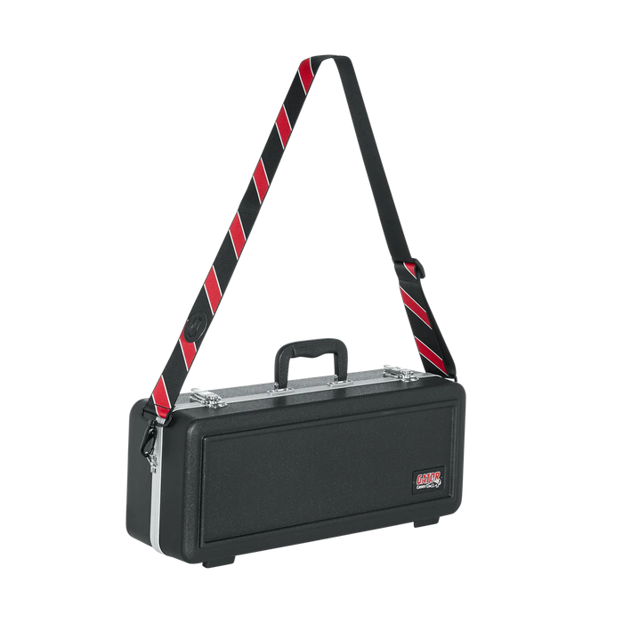 Levy's Case Straps 2 inch Wide Polyester Case Strap, Black & Red Stripes