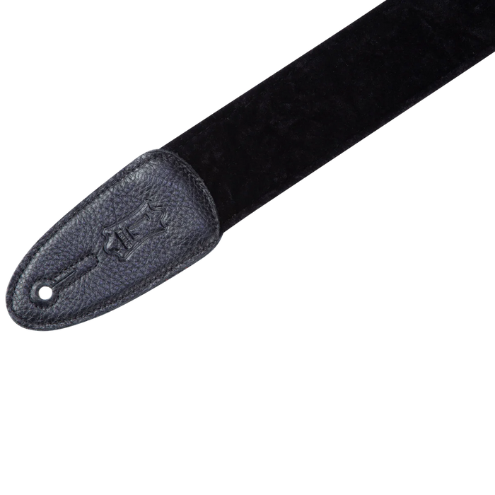 Levy's Suede Harmony Series 2" Wide Fabric Guitar Strap, Black Velvet