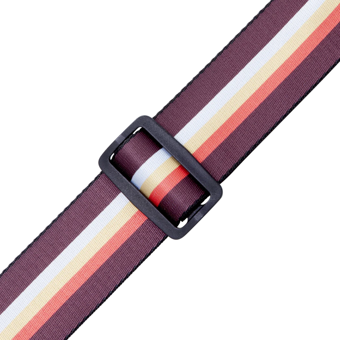 Levy's Suede Harmony Series 2" Wide Polyester Guitar Strap, 3 Bar