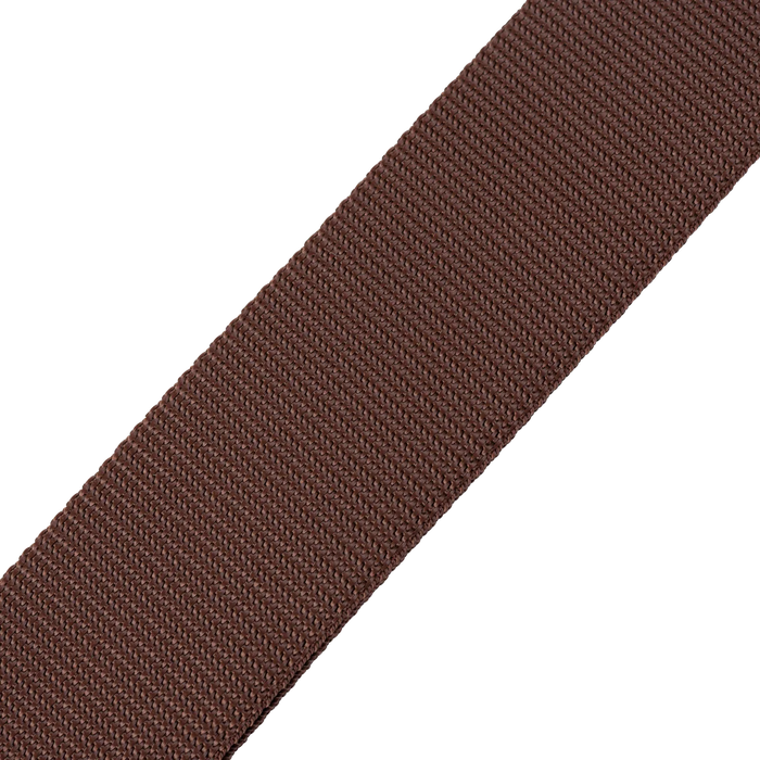 Levy's Single Tone Solid Colored Poly Series 2" Wide Guitar Strap, Brown