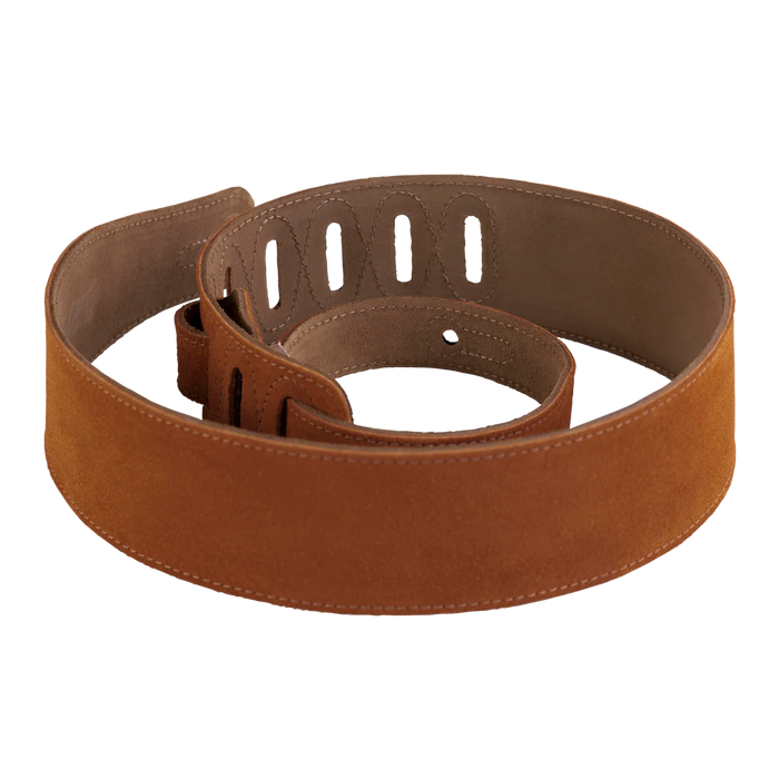 Levy's Simply Suede Series 2 1/2" Wide Guitar Strap, Copper