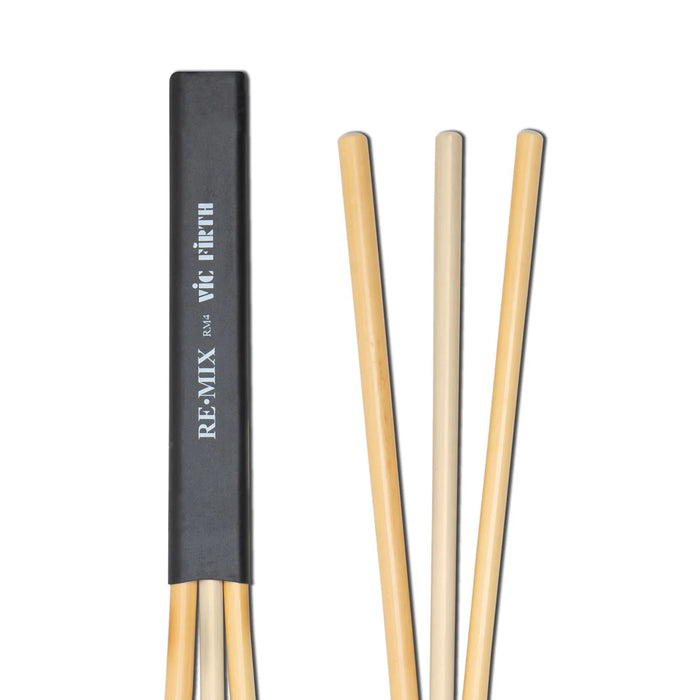 Vic Firth RE·MIX Brushes Rattan/Birch