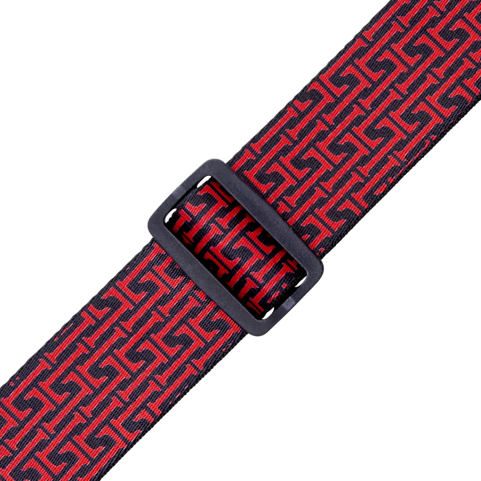 Levy's Signature Poly Series 2" Wide Polyester Guitar Strap, Navy & Red