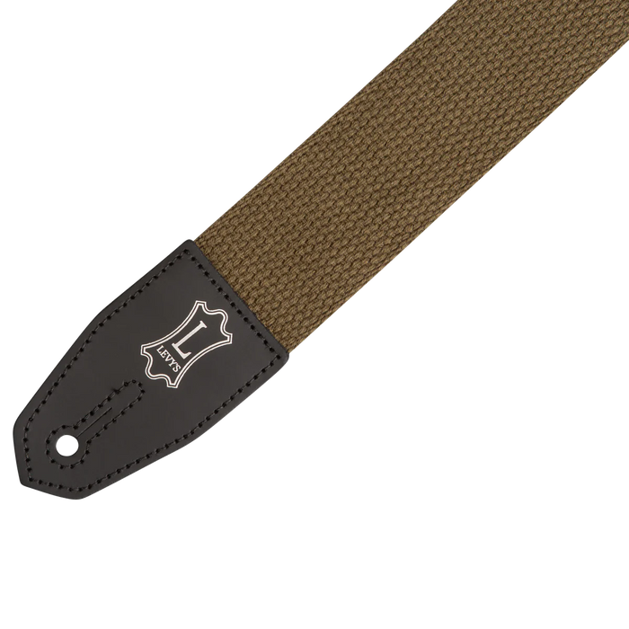 Levy's Cotton Right Height Series 2 inch Wide RipChord™ Guitar Strap, Green