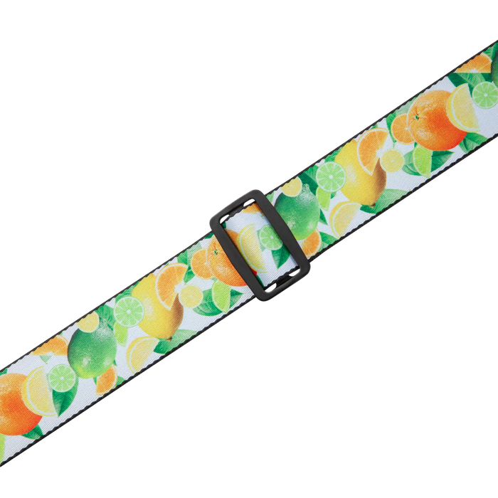 Levy's Tasty Grooves Series 2" Wide Polyester Guitar Strap, Citrus