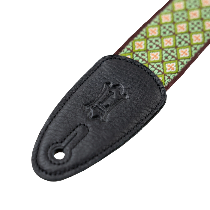 Levy's Original Hootenanny Series 2" Jacquard Weave Guitar Strap, Green